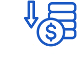 Lower maintenance cost icon